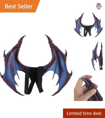 Lightweight Blue Dragon Wings for Cosplay - Perfect for Halloween & Masquerade