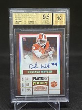 🔥 DESHAUN WATSON ROOKIE AUTO /15 — BGS 9.5 GEM MINT AUTO 10 CLEMSON/ BROWNS 🔥