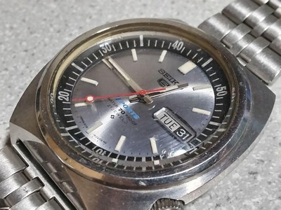 セイコー セイコー5スポーツ 6119-6020 SEIKO 5 Sports 6119 6020 Automatic Watch Silver Dial Working