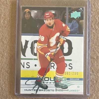 Upper Deck 2025-26 Series 1 Young Guns Deluxe Hunter Brzustewicz #455 62/250