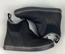 XTRATUF Men's 6" Leather Waterproof Ankle Deck Boots Black Size 8.5