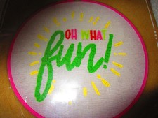 Oh What Fun Embroidery Kit 234 18 0911 Made for Retail