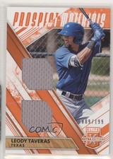 2019 Elite Extra Edition Dual Prospect Materials Orange /199 Leody Taveras 0q1p