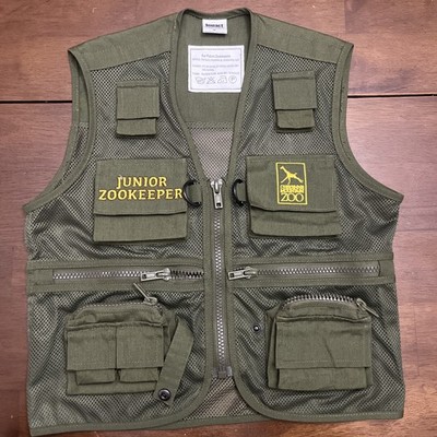 Cheyenne National park Junior Zookeeper Green Vest, Youth Medium. EUC