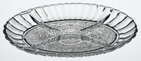 2X Knabberplatte Glas Servierschale Glasschale Snackschale Dekoschalen Neu