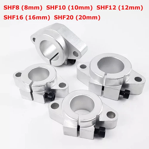 1Pcs Flange Holder SHF 8mm 10mm 12mm 16mm 20mm Bore Linear Shaft Support Bracket