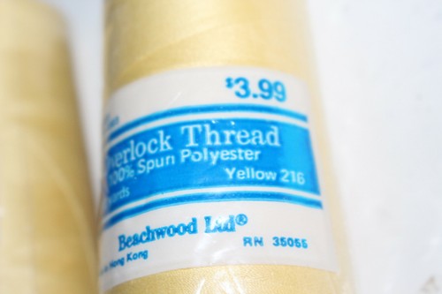 2 Cones Beachwood Overlock Serger Thread Yellow 216 35055 New 3000 yd Spools - Picture 3 of 6
