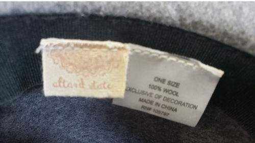 ALTAR'D STATE GRAY WOOL FEDORA HAT CAP WOMENS ONE SIZE - Picture 9 of 9