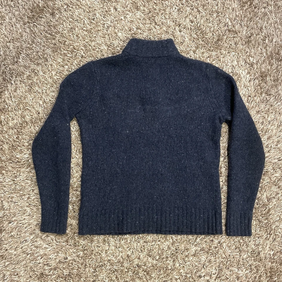 Smartwool Heavy Henley Long Sleeve Wool Sweater Sweatshirt Mens Sz M Blue Brown - Image 3 of 4