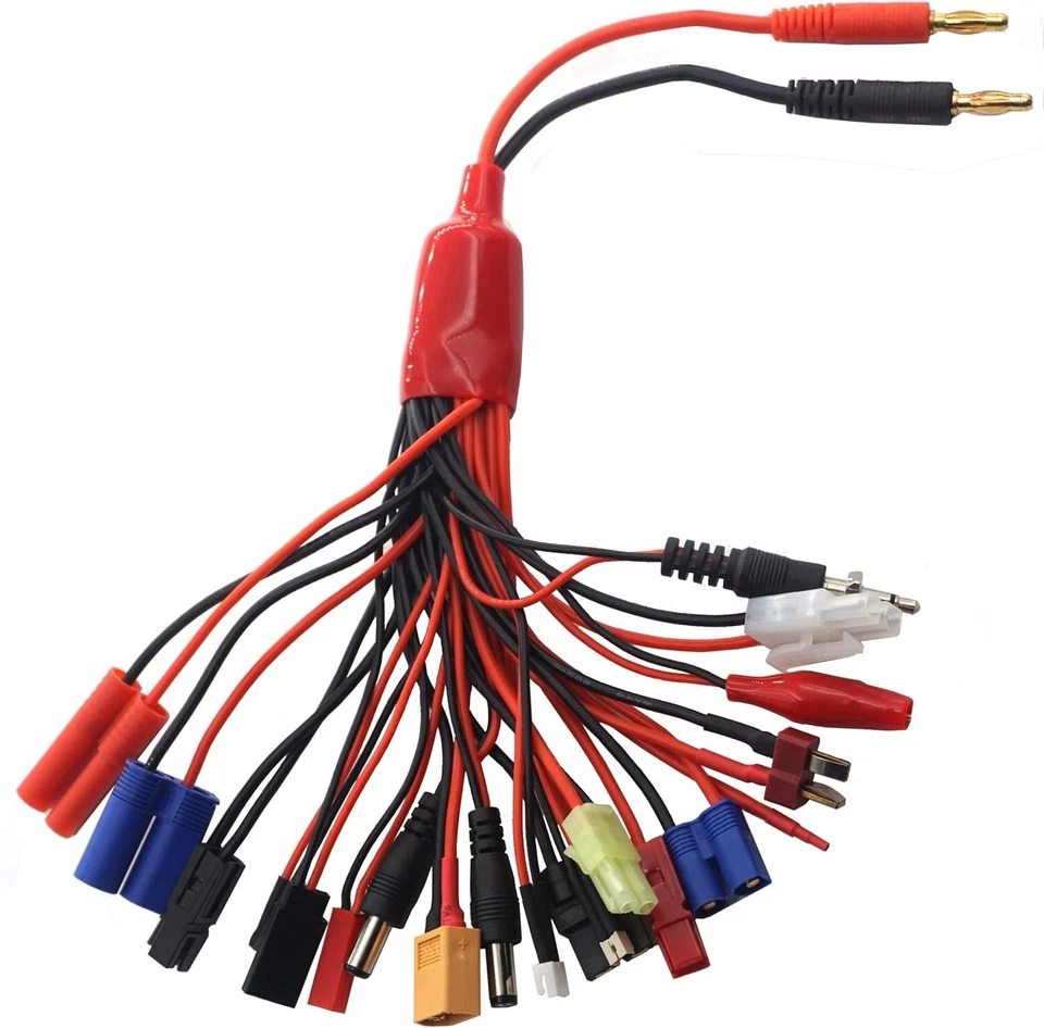 19 in 1 RC Car Truck Lipo Battery Multi Charger Adapter Lead Cable Converter - Image 2 of 4