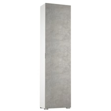 MOBILE COLONNA ARMADIO MULTIUSO DISPENSA 1 ANTA L50xP30xH182 CM MILLEUSI CEMENTO