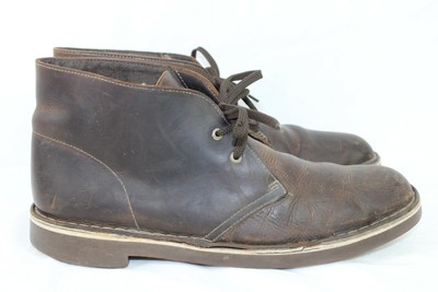 Clarks Chucca distressed brown leather boots size 9 Clarks originals Desert Boot Mens Chukka Brown Leather Boots  main image 2
