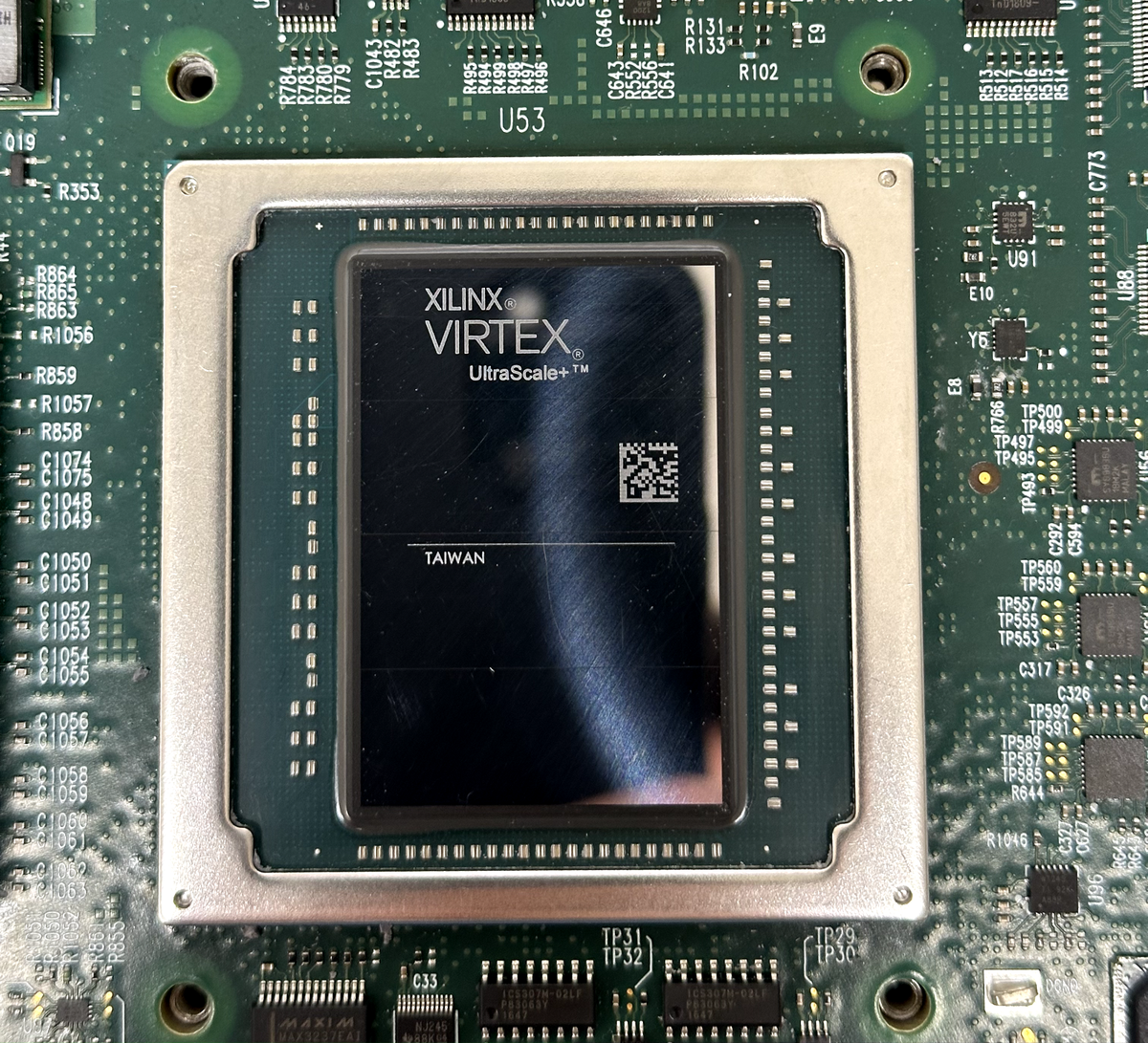 Xilinx / Intel Virtex Ultrascale+ XCVU19P-2FSVA3824E FPGA on PCB