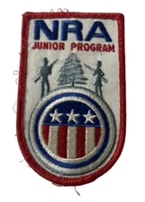 Vintage NRA National Rifle Association Jr Gun Target Program Patch NOS 1970s