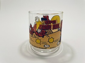 Rarit&auml;t 1993 Nintendo SNES NES Super Mario Bros Glas Motiv 2 Retro Glas Top