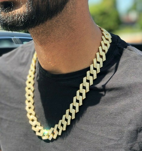 Miami Cuban Diamond Prong Link Hip Hop 