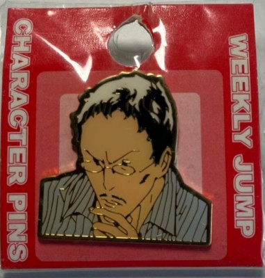 Japanese anime Bakuman. pin badge Editor Sasaki
