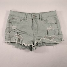 AEROPOSTALE High Waisted Shorty Blue Jean Cut Off Shorts Womens Size 6