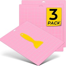 3-PCS Fabric Grip Cutting Mat for Cricut Maker 3/Maker/Explore 3/Air 2/Air 12x12