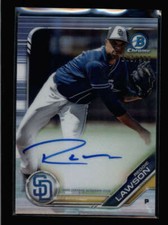 REGGIE LAWSON 2019 BOWMAN CHROME ROOKIE REFRACTOR AUTOGRAPH AUTO #123/499 AX3035