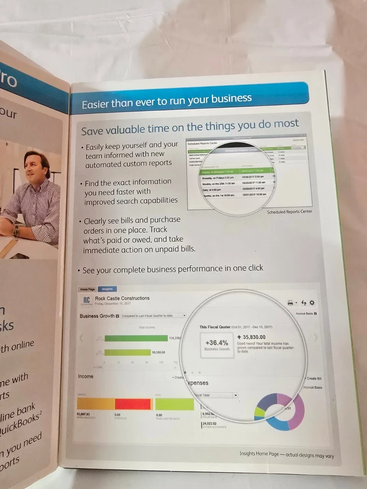 Quickbooks Pro 2017 Desktop For Windows Intuit Full US/English Retail Version - Image 3 of 4