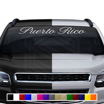 PUERTO RICO Decal Sticker Windshield Window Graphic Vinyl Graphic Banner Car SUV