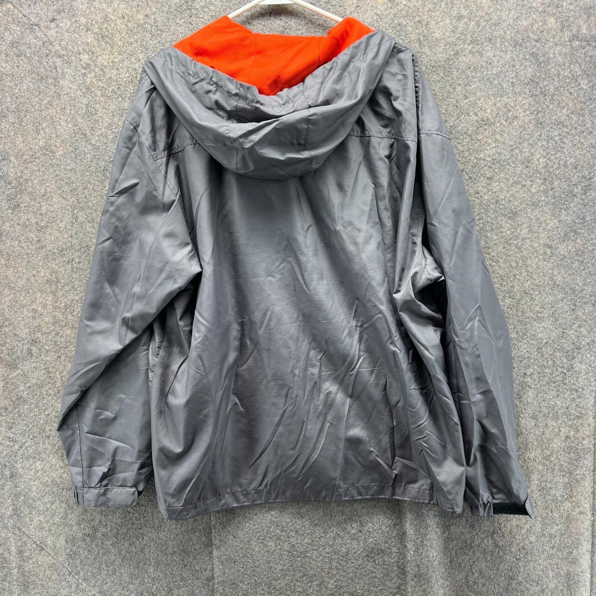 New Balance Jacket Men XL Gray Orange Full Zip Polyester