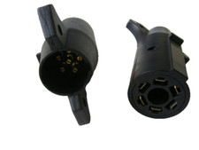 Trailer Plug Adapter 7 Way Round Rv To 6 Round Pin Wire Cord Horse Converter Trailer Plug Adapter 7 Way Round Rv To 6 Round Pin Wire Cord Horse Converter