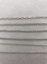 Sterling Silver .925 Oval Cable Link Chain Necklace 2mm 3mm 4mm 16" 20" 24"
