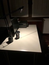 Scrivania IKEA Tavolo Bianco Rotelle Grande Studio Camera