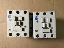 Lot of 2 Allen Bradley 100-C43*00 Ser A Contactor 600V AC Max 100-S Aux Block