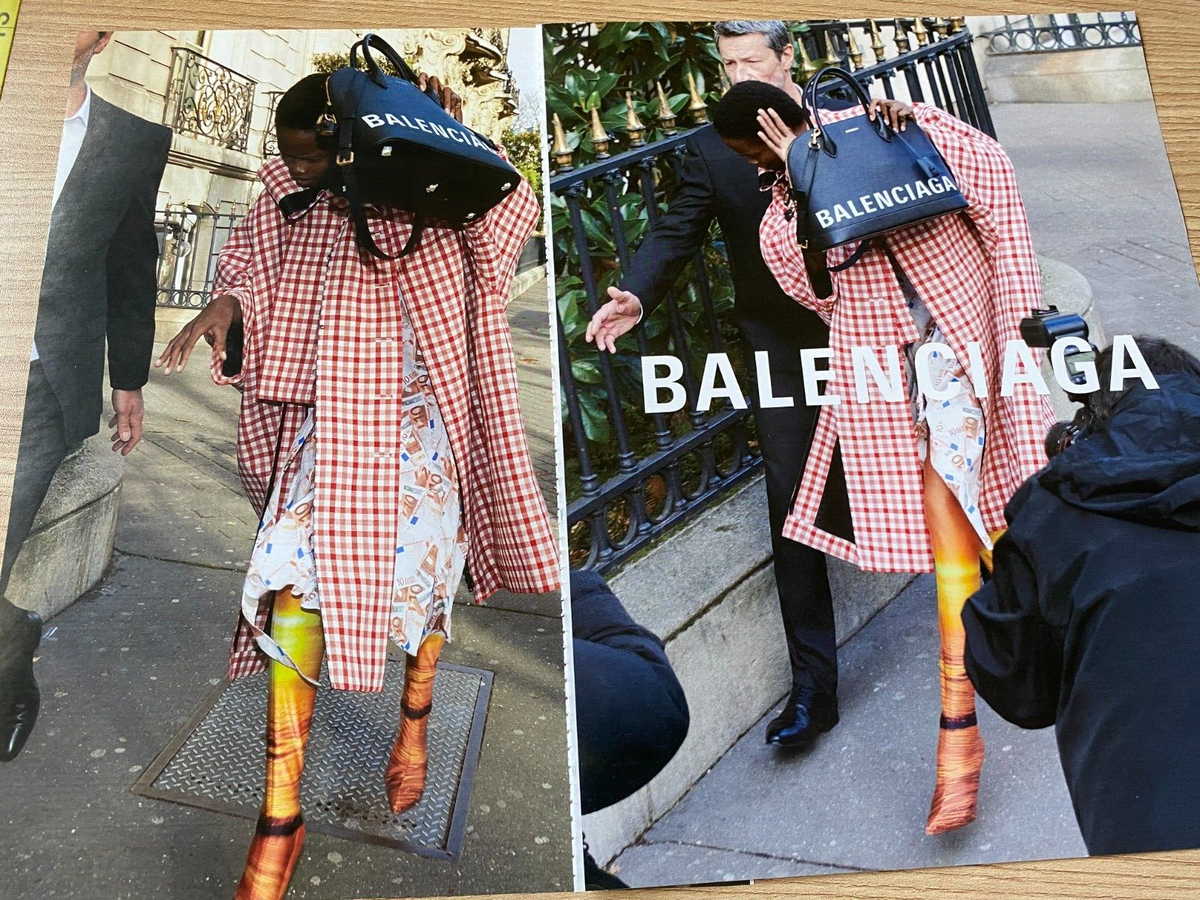 Balenciaga 2 pg. 2018 Fashion Paper Print Advertisement Set