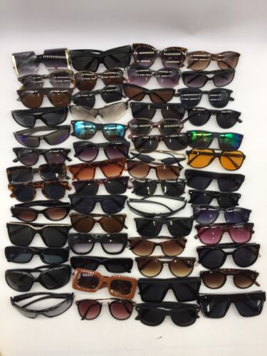 Lot of 55 - Assorted Brands Models Sizes Styles Men's/Women's Sunglasses Glasses