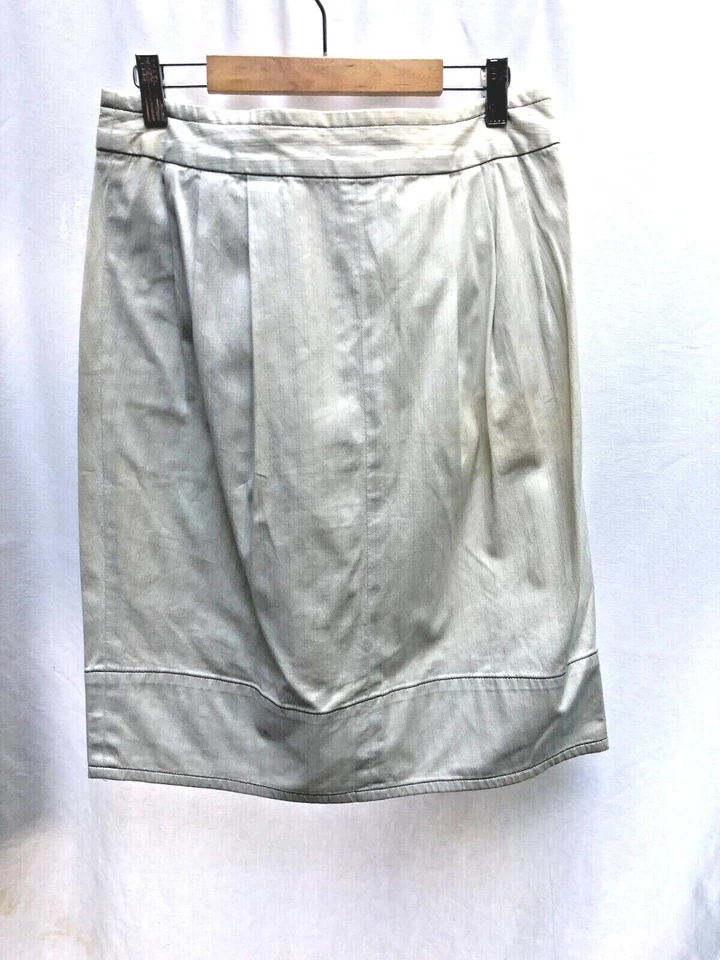 Marc by Marc Jacobs женская юбка размер 8 с белый тюльпан кнопки плиссированные эластичной - Изображение 4 из 4