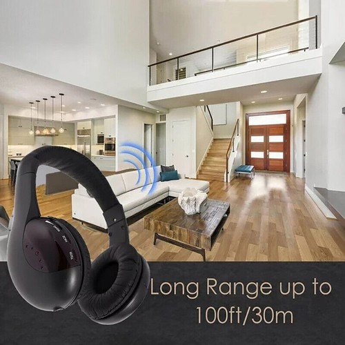 5 in 1 TV Wireless Headphones Over Ear Headsets with Monitoring FOR FM Radio PC - Picture 8 of 13