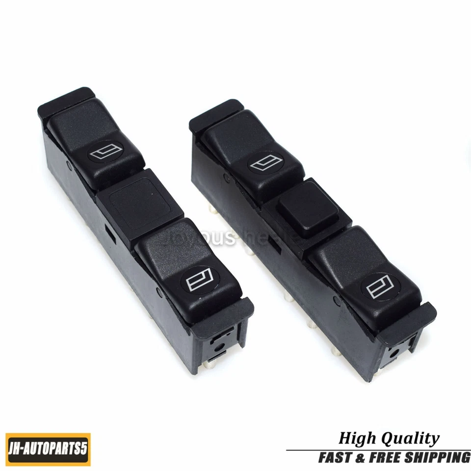 For Mercedes-Benz W201 190D 190E 1984-89 Front Left & Right Power Window Switch - Image 2 of 4