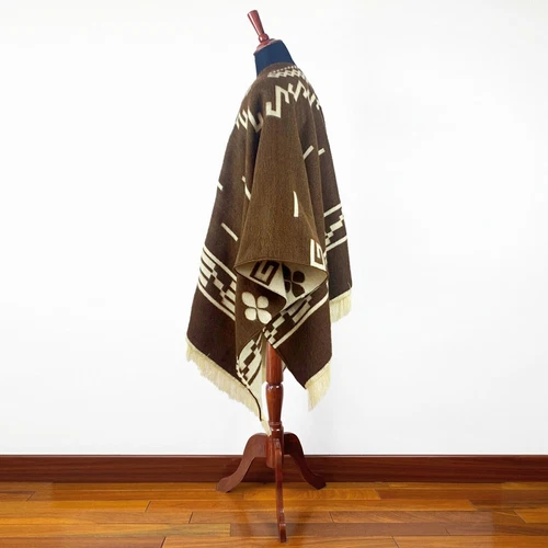 Poncho vaquero del oeste Clint Eastwood Serape réplica hecho a mano de poliéster 2025 - Imagen 5 de 17