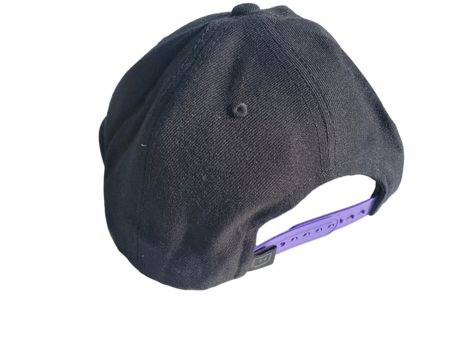 Official Black Twitch Logo Snapback Hat BLACK / PURPL… Gem