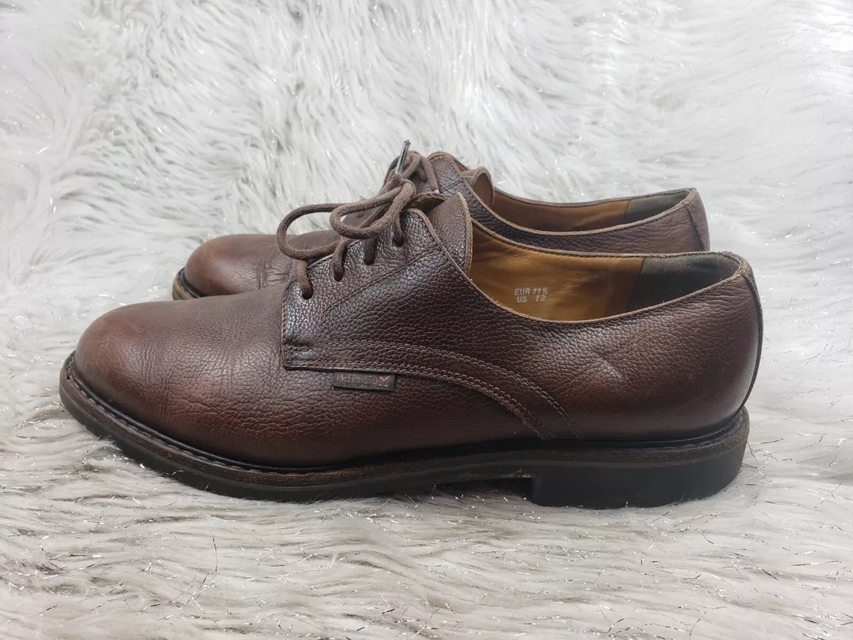 MEPHISTO Brown Leather Goodyear Welt Casual Shoes Size US 12