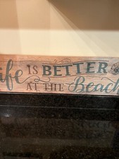 Wooden Handmade Beach Sign