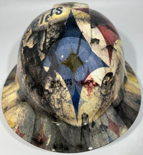 New Full Brim Hard Hat Custom Hydro Dipped PI...