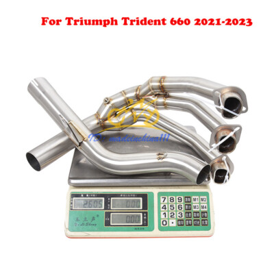 For Triumph Trident 660 2021-2023 Exhaust System Header Front Pipe Slip On 51mm