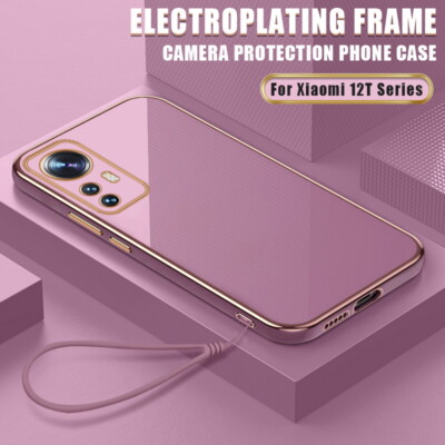 For Xiaomi Mi 12T 11T Lite Redmi Note 11 Pro Plating Soft Simple Slim Case Cover