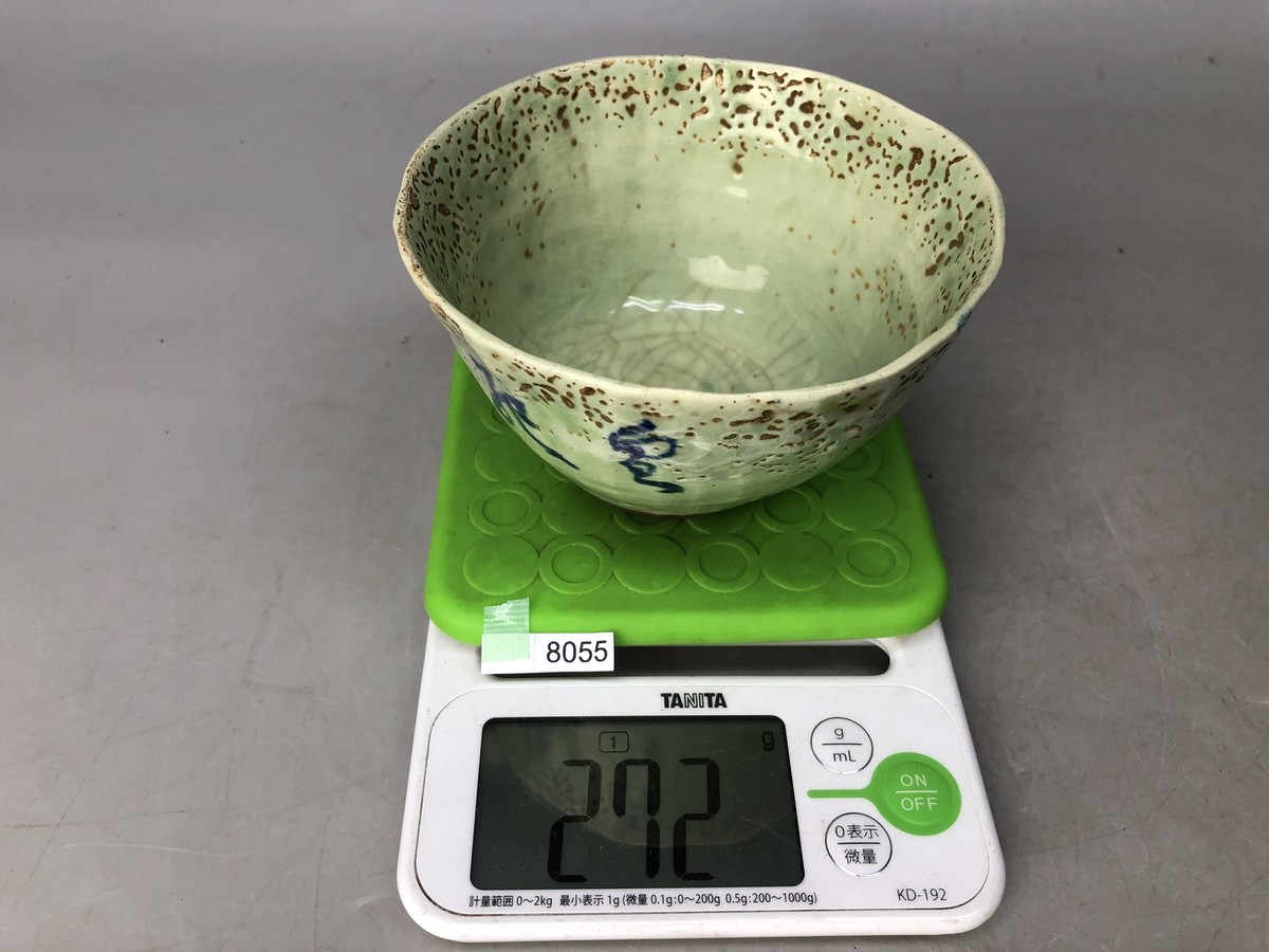 ◆ 灰釉車　天平　茶碗 ◆ 藁灰釉鎬茶碗 ティーボウル 抹茶茶碗 還元焼成 WBT-0100 茶碗