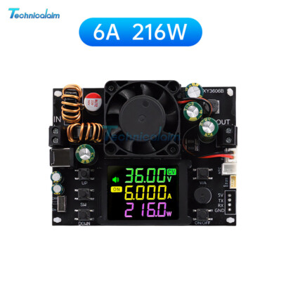 XY3606B CNC Buck-Boost Module DC Adjustable Voltage Regulator Power Supply w/Fan