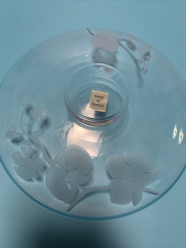 Vtg JG DURAND Cristal d'Arques Round Bon Bon Decorative Clear Lead Crystal Bowl - Picture 2 of 5