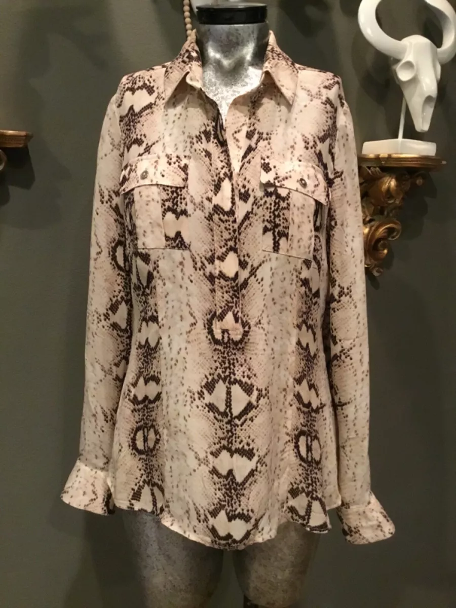 Snakeskin blouse best sale