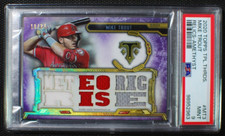 ⚾ MIKE TROUT - 2020 Topps Triple Threads AMETHYST 12 Jersey Patch /27 - PSA 9