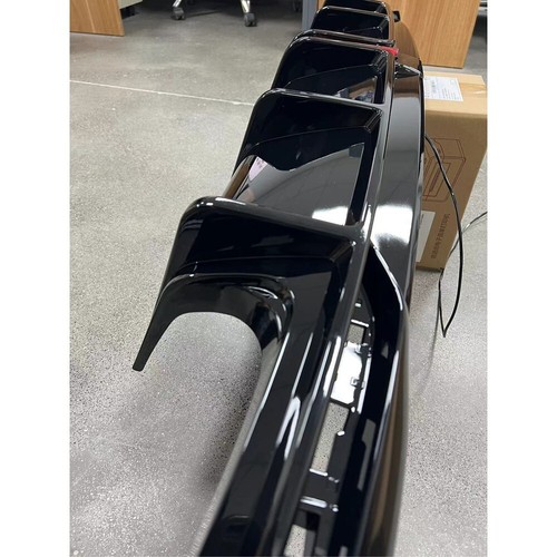 Heckdiffusor für Audi A4 B9.5 Sline S4 21-24 Glänzend Schwarz Stoßstange Spoiler - Bild 7 von 8