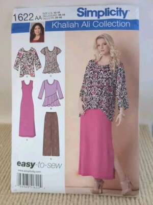 Simplicity 1622 Misses Wide Leg Pants Tunic Dress Size 10-18 Uncut